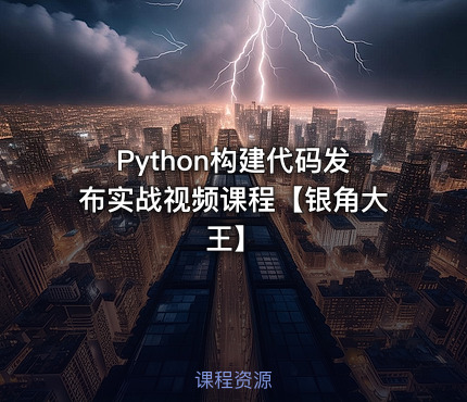 Python构建代码发布实战视频课程【银角大王】