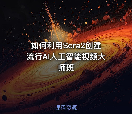 如何利用Sora2创建流行AI人工智能视频大师班