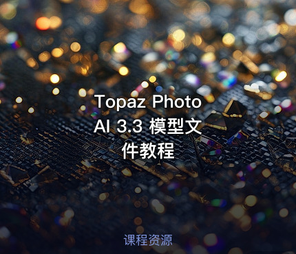 Topaz Photo AI 3.3 模型文件教程