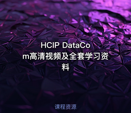 HCIP DataCom高清视频及全套学习资料