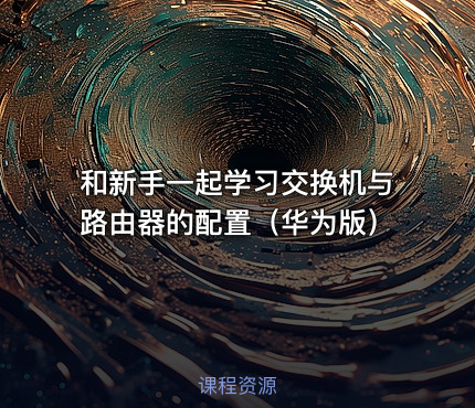 和新手一起学习交换机与路由器的配置（华为版）