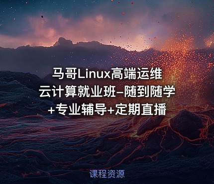 马哥Linux高端运维云计算就业班-随到随学+专业辅导+定期直播