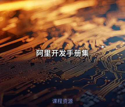 阿里开发手册集