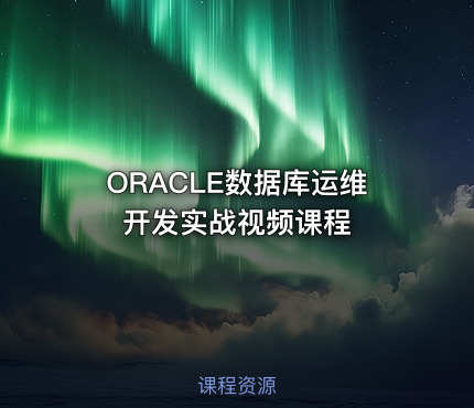 ORACLE数据库运维开发实战视频课程