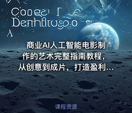 商业AI人工智能电影制作的艺术完整指南教程，从创意到成片，打造盈利级影视项目