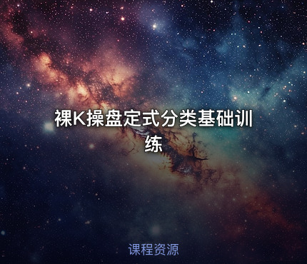 裸K操盘定式分类基础训练