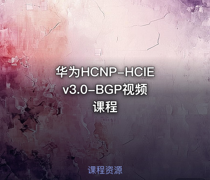 华为HCNP-HCIE v3.0-BGP视频课程