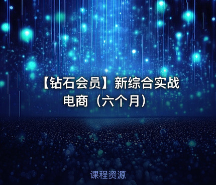 【钻石会员】新综合实战电商（六个月）
