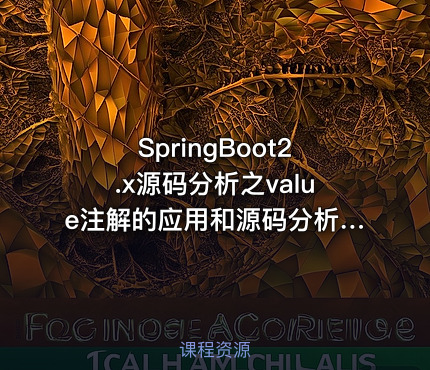 SpringBoot2.x源码分析之value注解的应用和源码分析第8季
