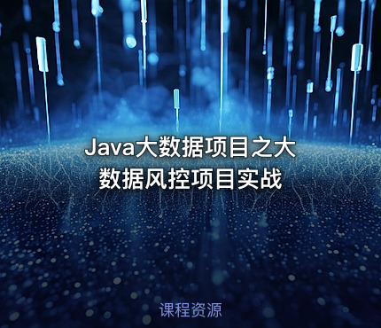 Java大数据项目之大数据风控项目实战