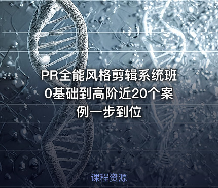 PR全能风格剪辑系统班0基础到高阶近20个案例一步到位